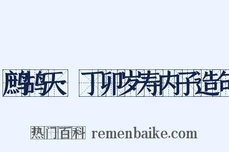 鹧鸪天·丁卯岁寿内子造句是什么意思的图片